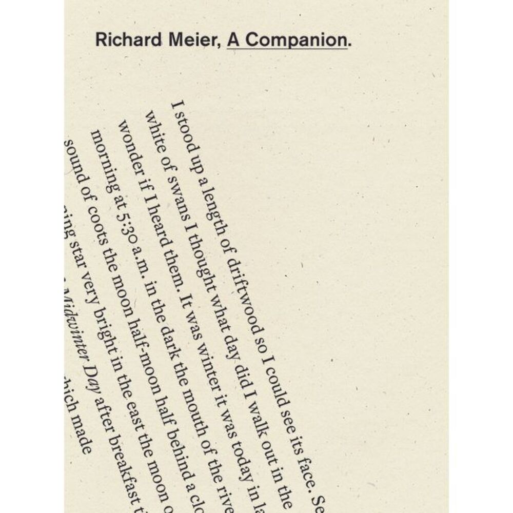 A Companion -- Richard Meier